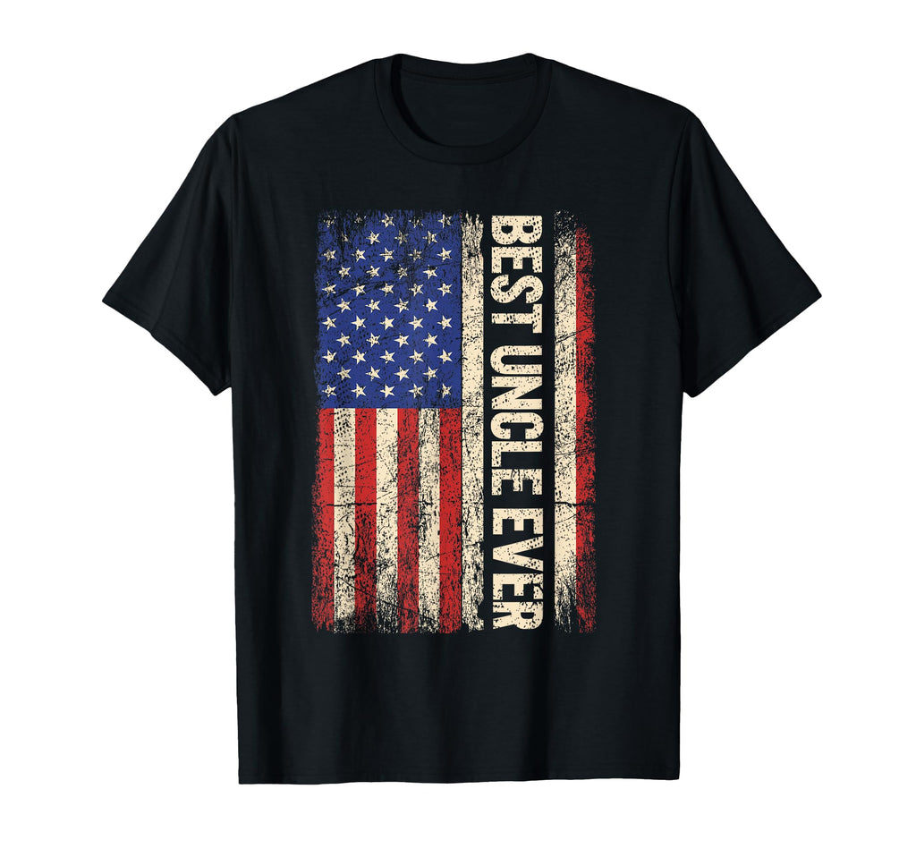 Best Uncle Ever Us American Flag Uncle T-Shirt - Graphic Print Men Women - T-Shirt, Sweatshirt, Hoodie