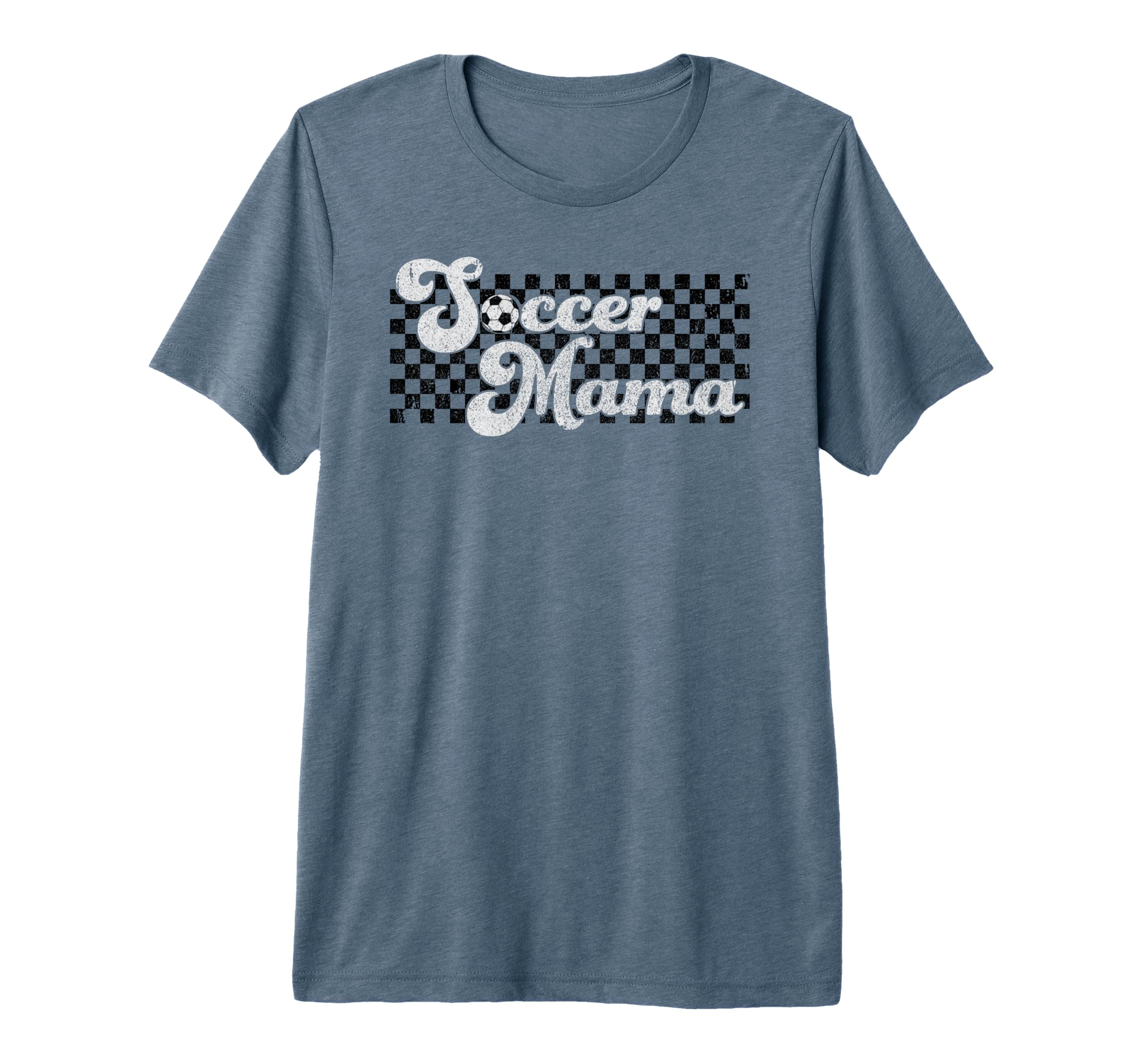 Soccer Mama Soccer Mom Checkered T-Shirt - Graphic Print for Adults - T-Shirt, Sweatshirt, Hoodie