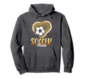 Leopard Heart Soccer Nana Grandma Mother Hoodie - Novelty Apparel Men Women - T-Shirt, Sweatshirt, Hoodie