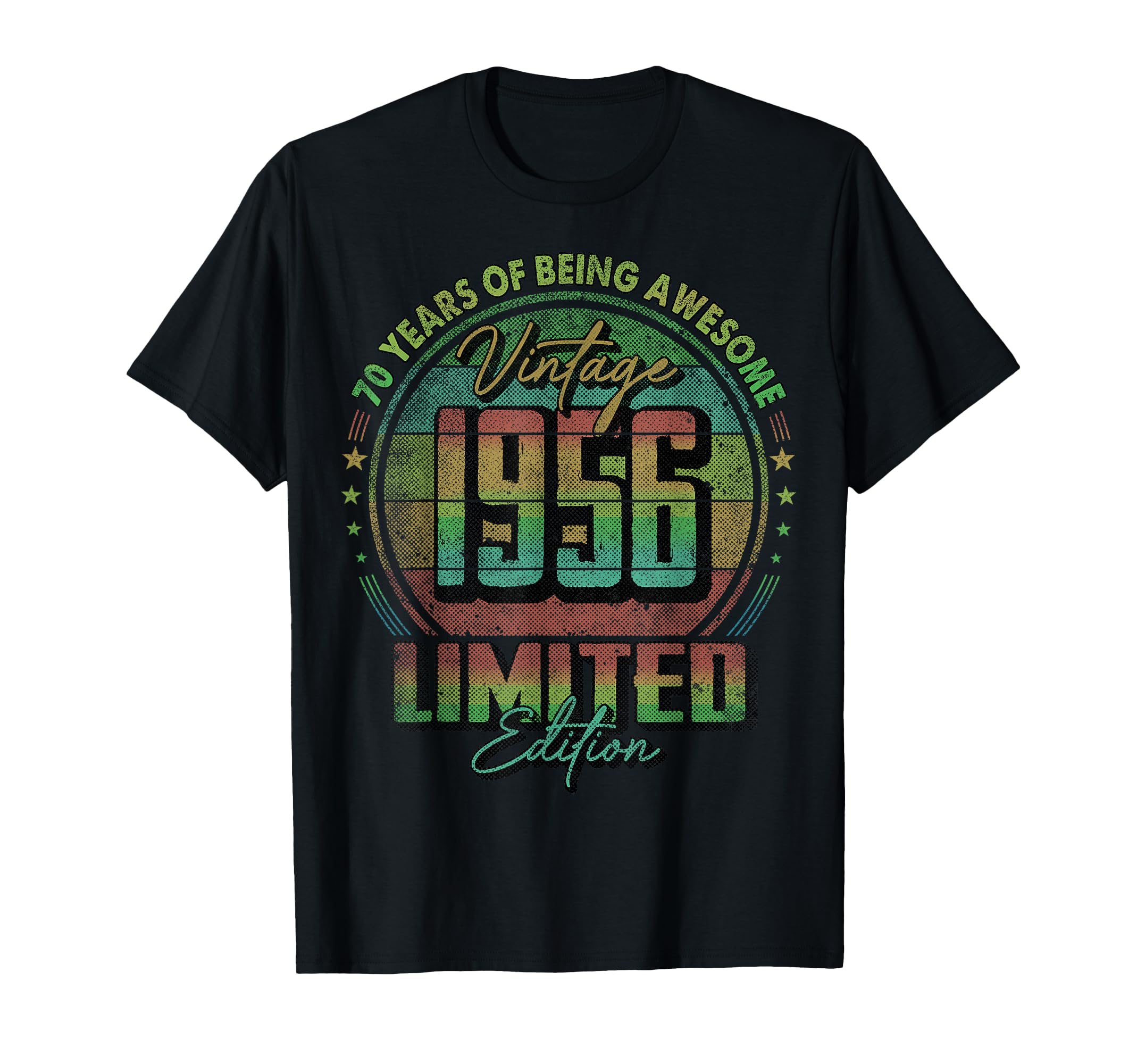 1956 70 Year Old 70Th Birthday T-Shirt - Unique Graphic Unisex - T-Shirt, Sweatshirt, Hoodie