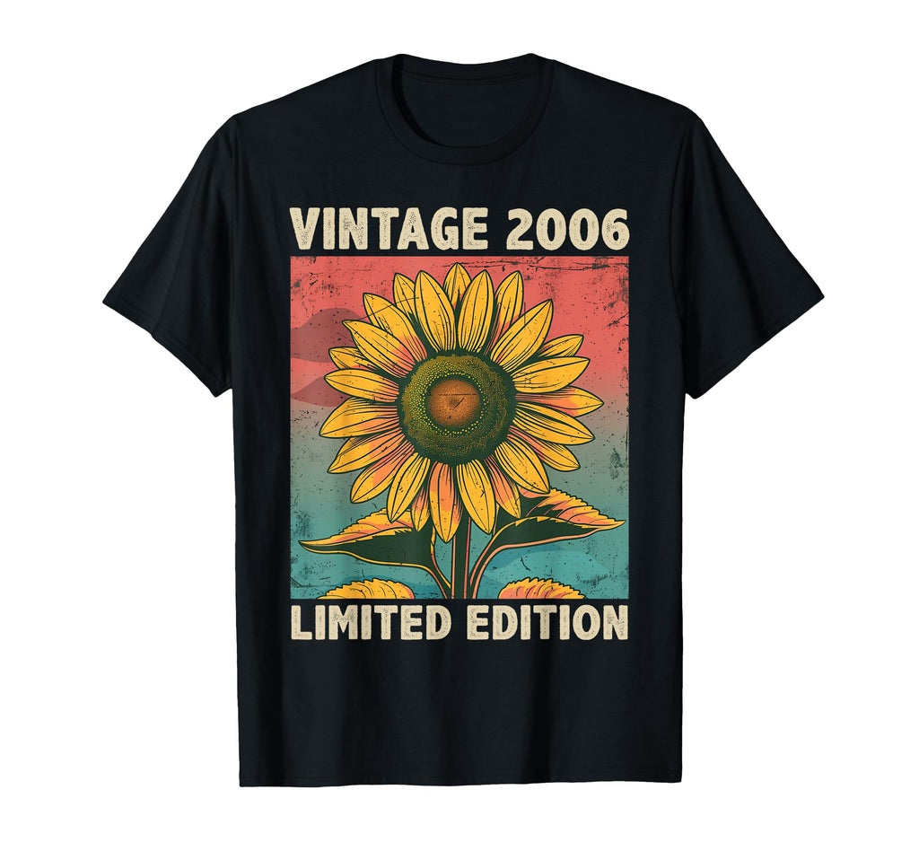 20 Years Old Gift 2006 Sunflower Lover T-Shirt - Trendy Graphic Unisex - T-Shirt, Sweatshirt, Hoodie