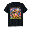 Highland Cow 4Th July America Cow T-Shirt - Novelty Apparel for Adults - T-Shirt, Sweatshirt, Hoodie