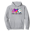Peace Love Soccer Tie Dye Soccer Lovers Hoodie - Unique Graphic for Adults - T-Shirt, Sweatshirt, Hoodie