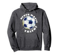 Never Waste Talent Soccer Hoodie - Minimalist Print for Adults - T-Shirt, Sweatshirt, Hoodie