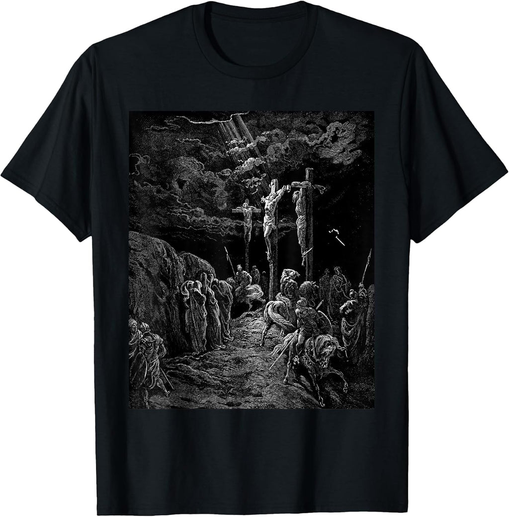 The Crucifixion of Jesus Gustave Dore Biblical Art - Adult & Kids T-Shirts, Sweatshirts & Hoodies apparel design preview 1