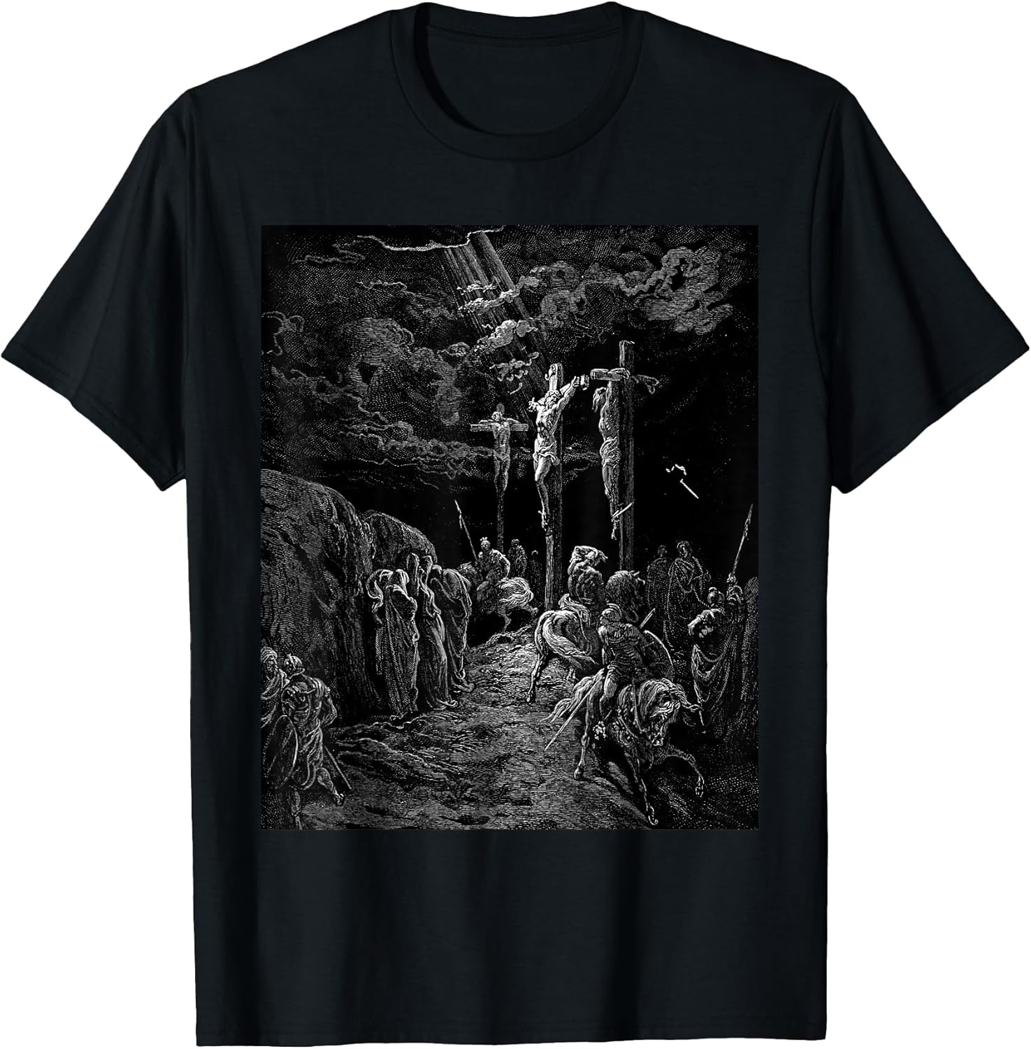 The Crucifixion of Jesus Gustave Dore Biblical Art - Adult & Kids T-Shirts, Sweatshirts & Hoodies apparel design preview 1