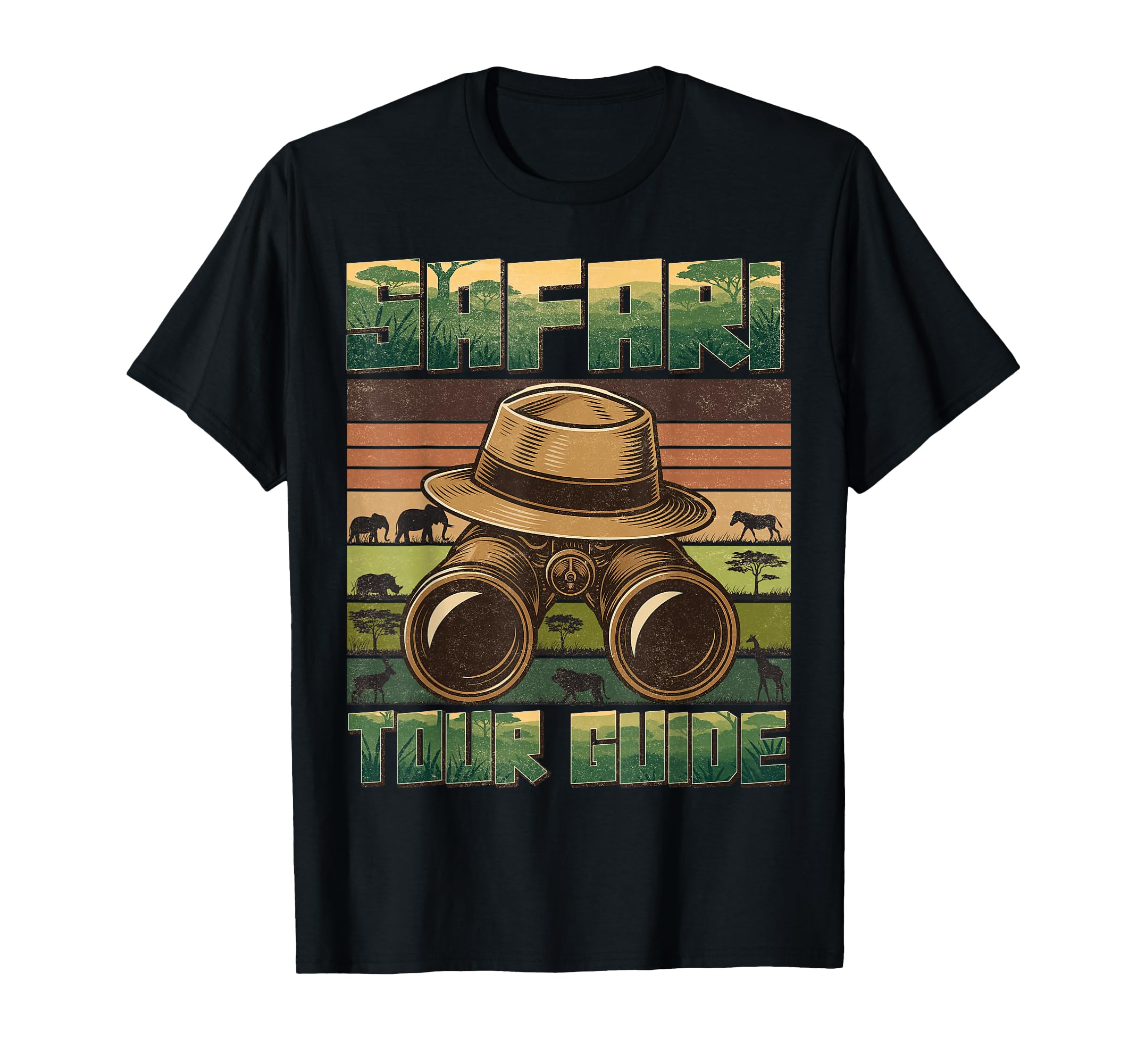 Safari Tour Guide Zoo Costume African T-Shirt - Unique Graphic Unisex - T-Shirt, Sweatshirt, Hoodie