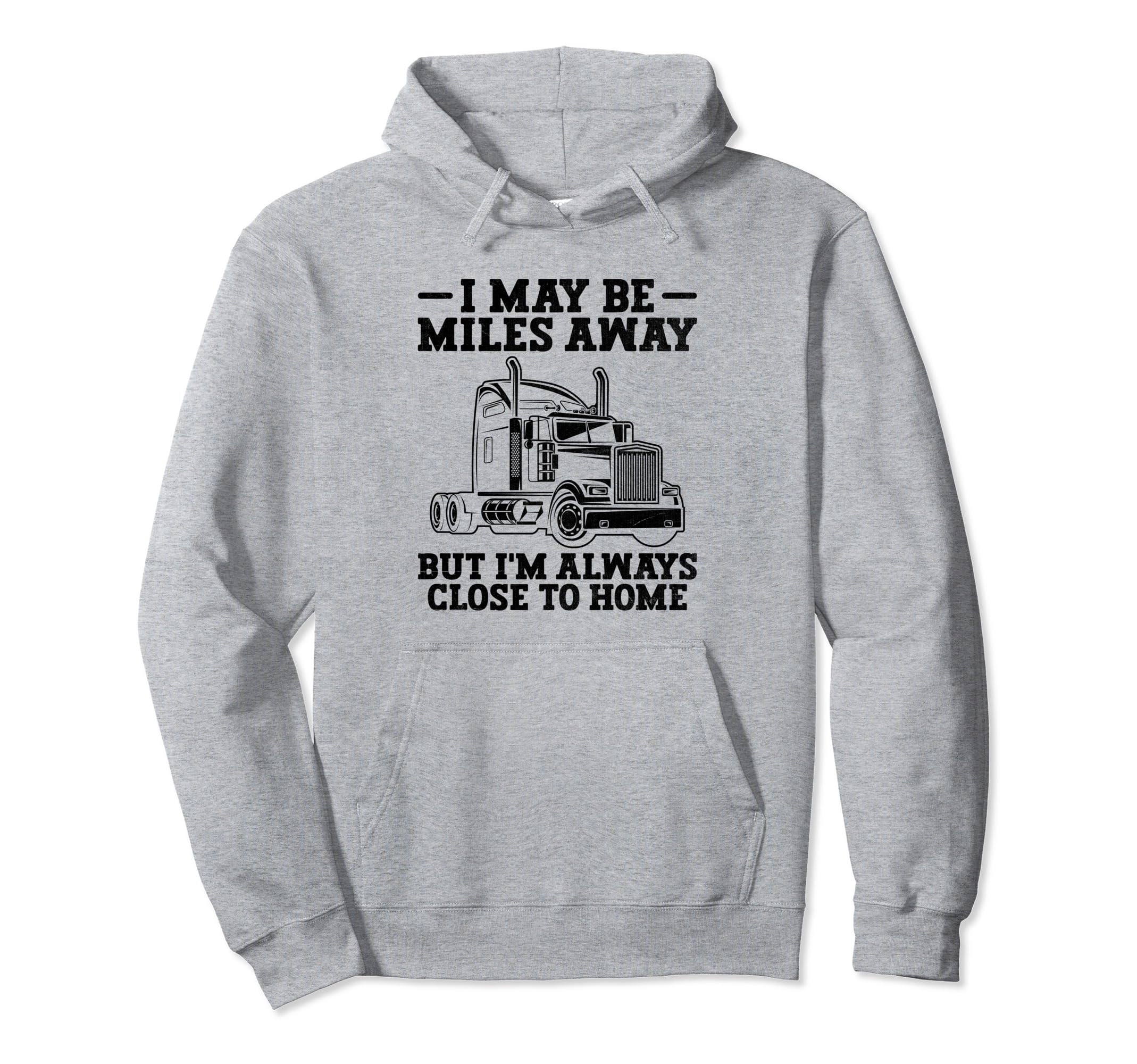 Trucker Driving Dad Trucker Father Truck Hoodie - Trendy Graphic Unisex - T-Shirt, Sweatshirt, Hoodie