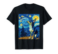 Chihuahua Dog Van Gogh Starry Night T-Shirt - Minimalist Print Men Women - T-Shirt, Sweatshirt, Hoodie