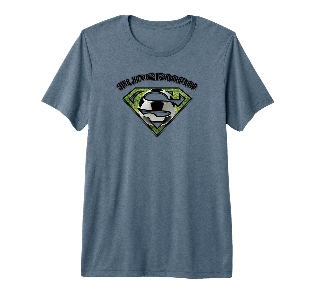 Superman Soccer Shield Tri Blend T-Shirt - Minimalist Print Unisex - T-Shirt, Sweatshirt, Hoodie