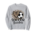 Soccer Grandma Funny Leopard Heart Sweatshirt - Graphic Print Men Women - T-Shirt, Sweatshirt, Hoodie