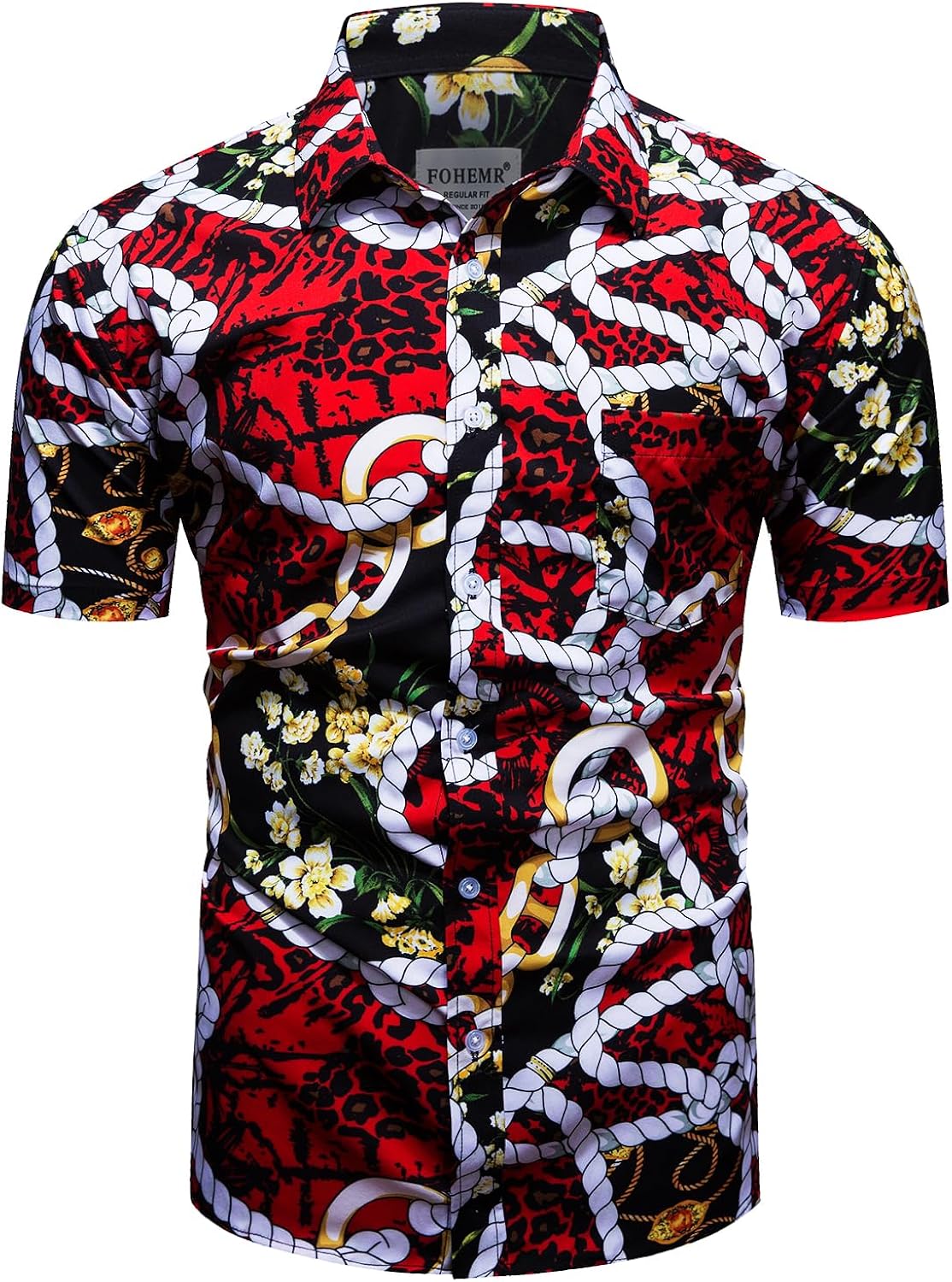 Mens Black Gold Dress Luxury Short Sleeve Chain Print - Adult & Kids T-Shirts, Sweatshirts & Hoodies apparel design preview 1