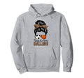 Soccer And Basketball Mom Messy Bun Hoodie - Fun Novelty Design Unisex - T-Shirt, Sweatshirt, Hoodie