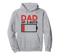 Dad 3 Father Day Hoodie - Streetwear Style for Adults - T-Shirt, Sweatshirt, Hoodie