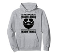 Bearded Dad Funny Beard Lover Bearded Dads Hoodie - Minimalist Print Unisex - T-Shirt, Sweatshirt, Hoodie