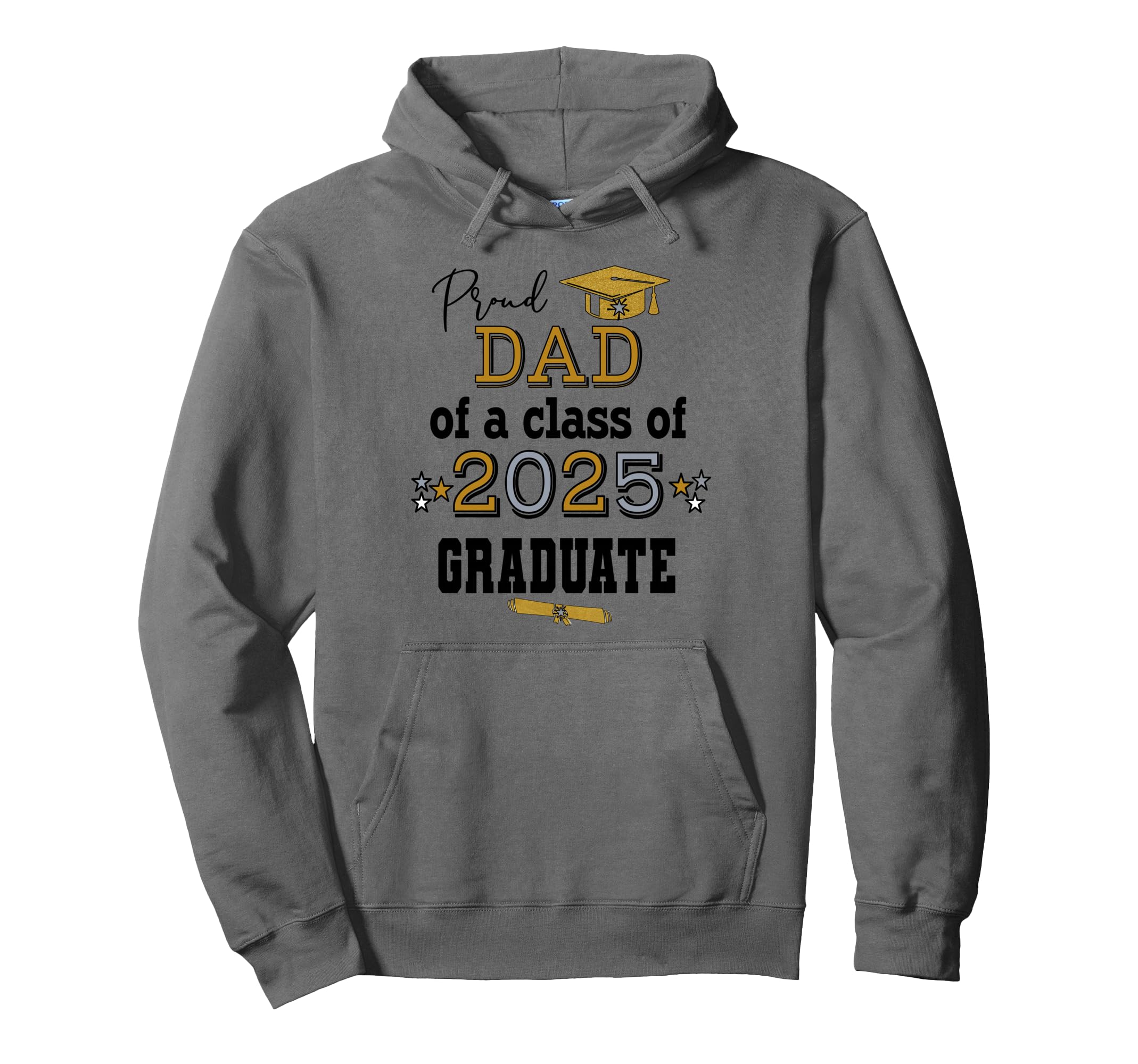 Proud Dad Father 2025 Senior Graduate Hoodie - Aesthetic Graphic Unisex - T-Shirt, Sweatshirt, Hoodie