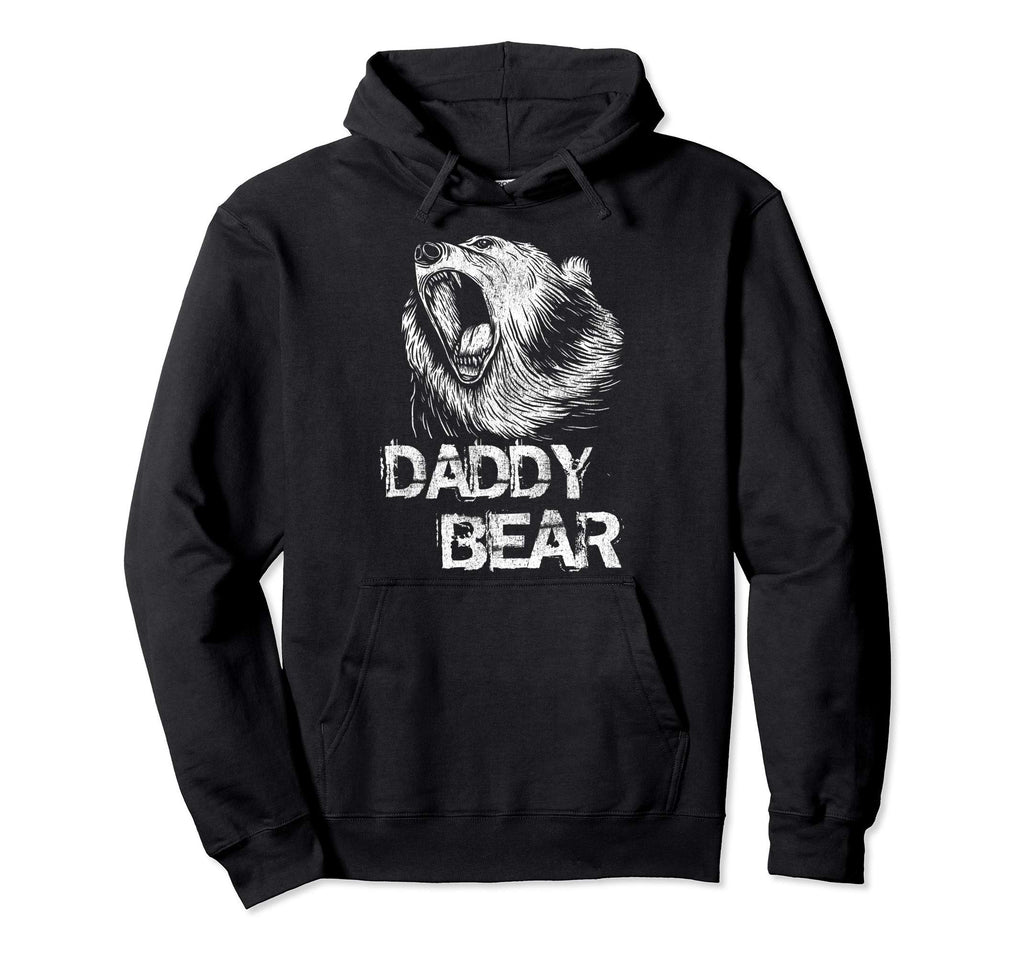 Daddy Bear Funny Fathers Day Papa Hoodie - Novelty Apparel for Adults - T-Shirt, Sweatshirt, Hoodie