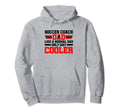 Coaching Soccer Dad Coach Soccer Coach Hoodie - Minimalist Print Unisex - T-Shirt, Sweatshirt, Hoodie