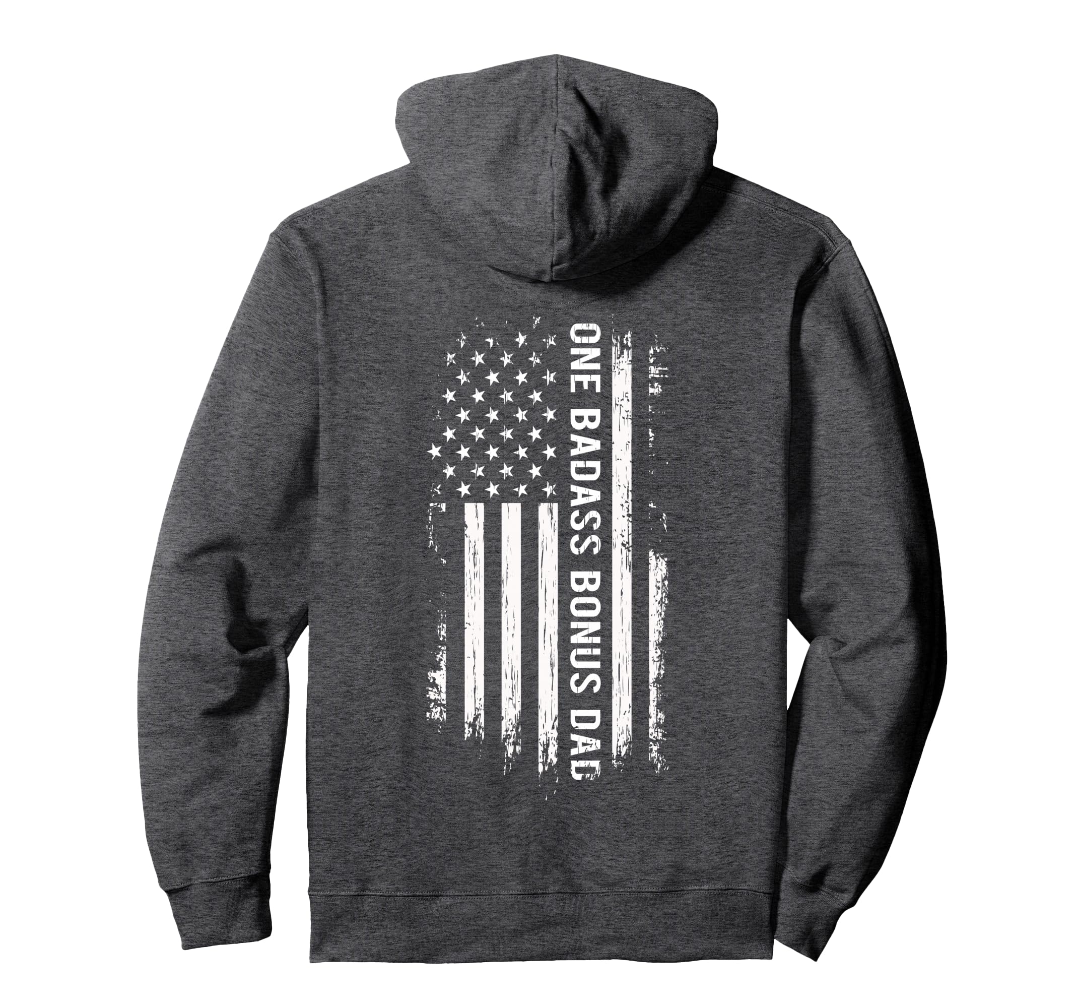 Step Dad Fathers Day One Badass Hoodie - Aesthetic Graphic for Adults - T-Shirt, Sweatshirt, Hoodie