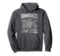 Bonneville Salt Flats Motorcycle Racing Hoodie - Streetwear Style Unisex - T-Shirt, Sweatshirt, Hoodie