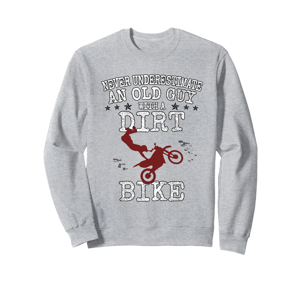 Motocross Biker Never Sweatshirt - Minimalist Print Men Women - T-Shirt, Sweatshirt, Hoodie
