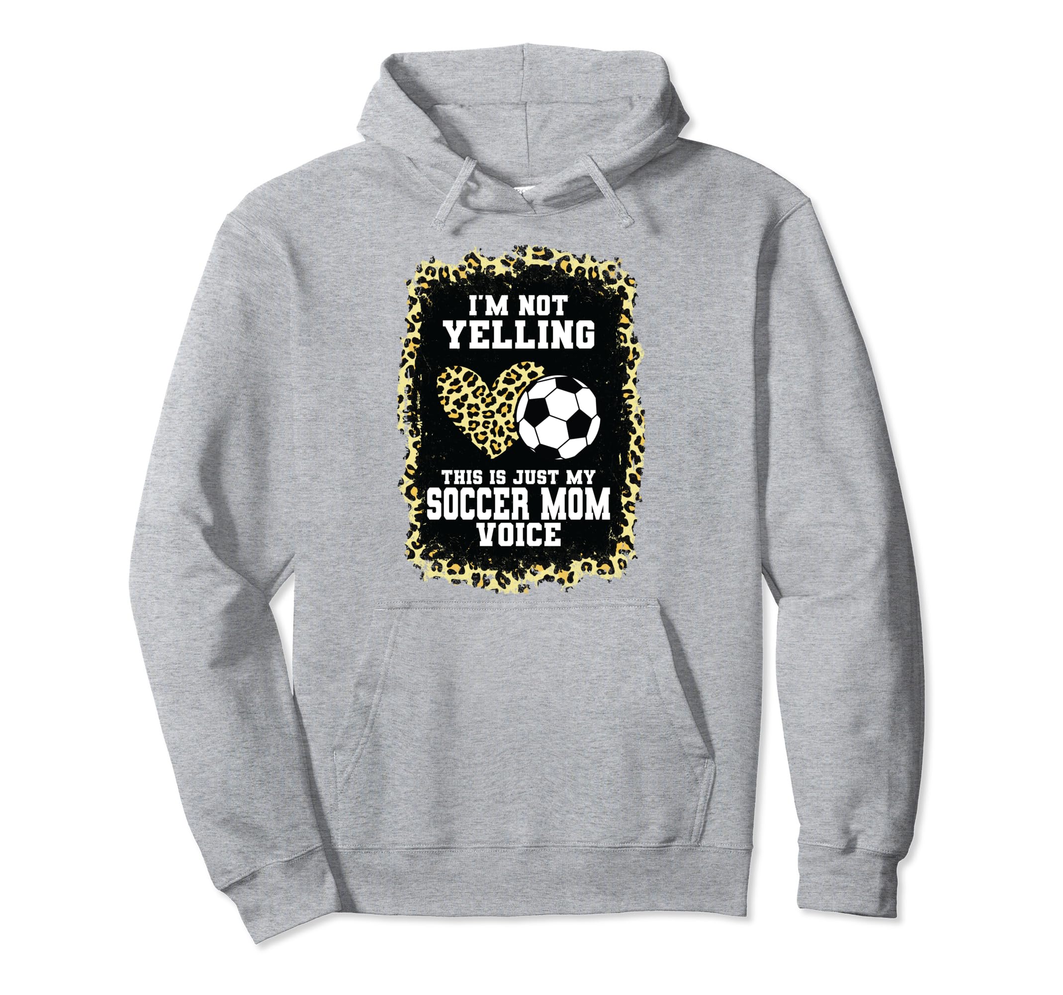 My Soccer Mom Voice Heart Soccer Mom Hoodie - Trendy Graphic Men Women - T-Shirt, Sweatshirt, Hoodie