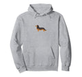 Minimalist Dachshund Art Pocket Doxie Hoodie - Unique Graphic for Adults - T-Shirt, Sweatshirt, Hoodie