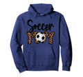 Soccer Mom Leopard Soccer Mama Hoodie - Casual Everyday Wear Men Women - T-Shirt, Sweatshirt, Hoodie