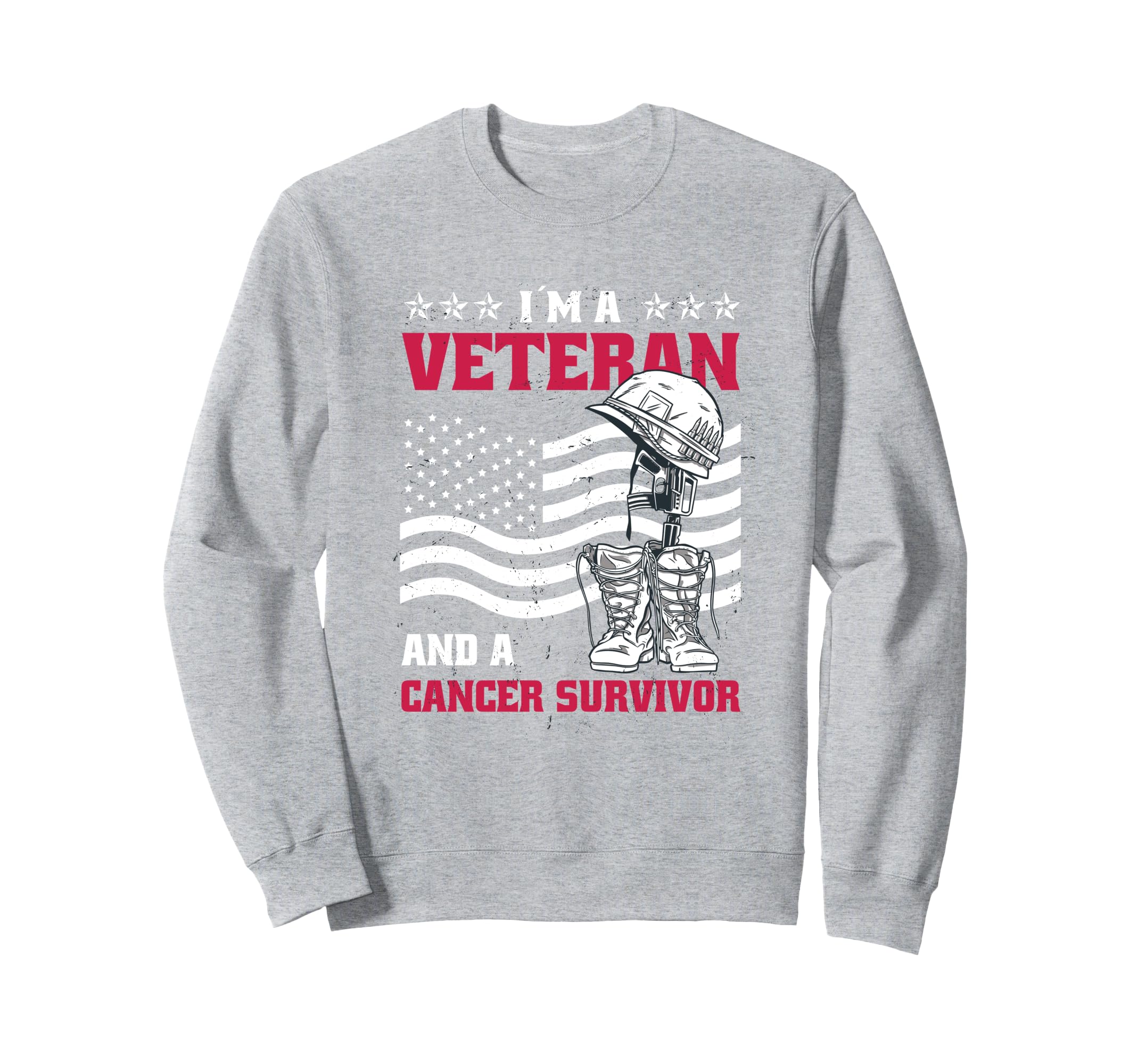 Veteran And Cancer Survivor Sweatshirt - Custom Art Print Men Women - T-Shirt, Sweatshirt, Hoodie