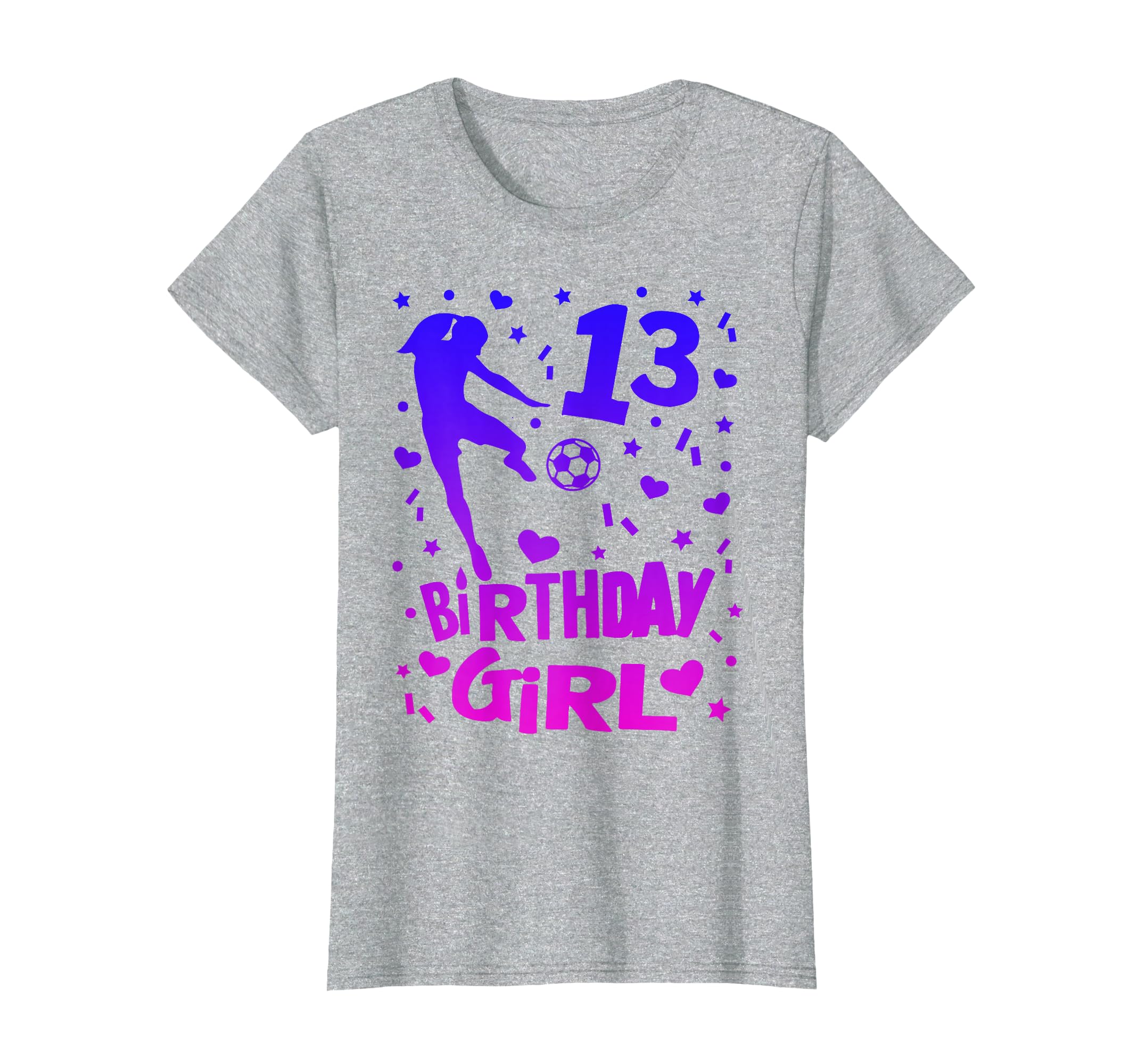 13Th Birthday Soccer Party Gift Teen 13 T-Shirt - Graphic Print for Adults - T-Shirt, Sweatshirt, Hoodie