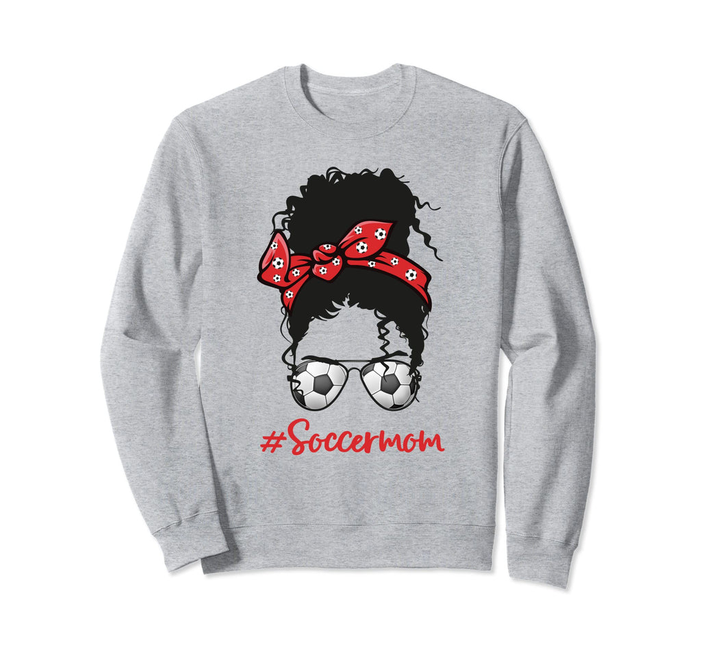 Black Soccer Mom Life Proud Mothers Sweatshirt - Unique Graphic for Adults - T-Shirt, Sweatshirt, Hoodie
