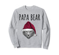 Papa Bear Santa Gift Family Sweatshirt - Minimalist Print Men Women - T-Shirt, Sweatshirt, Hoodie