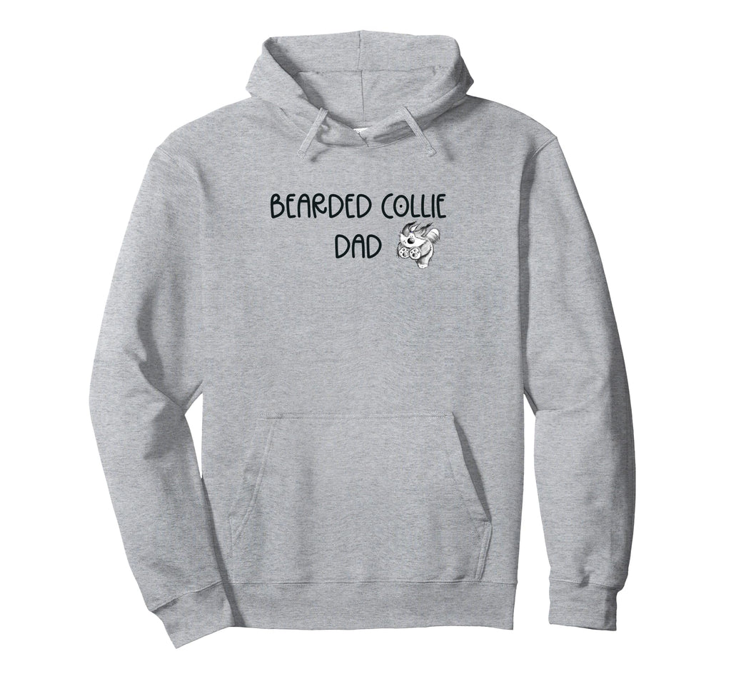 Bearded Collie Dad Dog Lover Beardie Hoodie - Minimalist Print Unisex - T-Shirt, Sweatshirt, Hoodie
