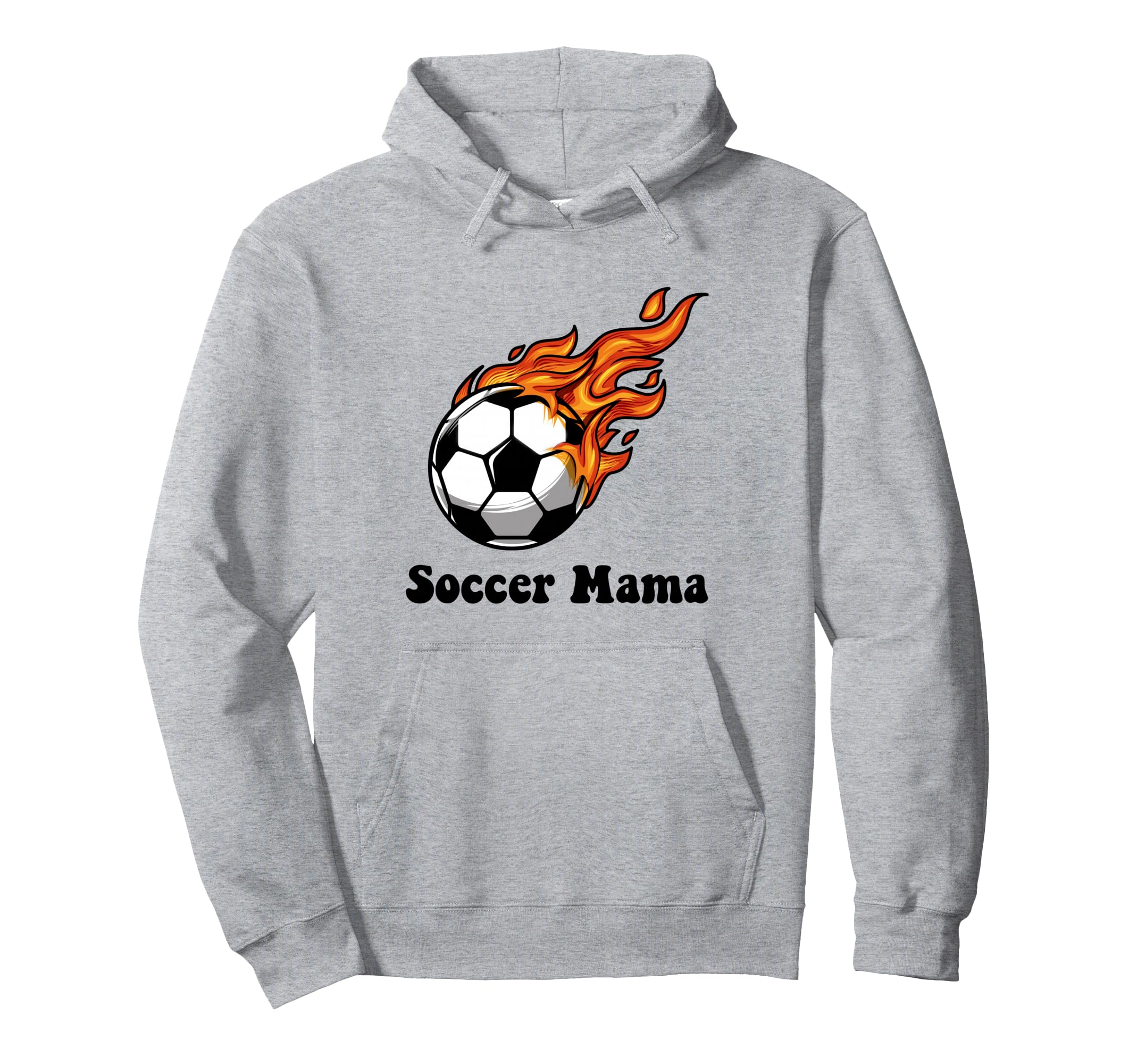 Soccer Mama Groovy Flames Soccer Mom Hoodie - Minimalist Print Men Women - T-Shirt, Sweatshirt, Hoodie