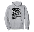 Twin Dad Funny Daddy Fathers Day Hoodie - Fun Novelty Design Unisex - T-Shirt, Sweatshirt, Hoodie