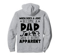 Does Joke Become Dad Joke Apparent Hoodie - Minimalist Print Men Women - T-Shirt, Sweatshirt, Hoodie