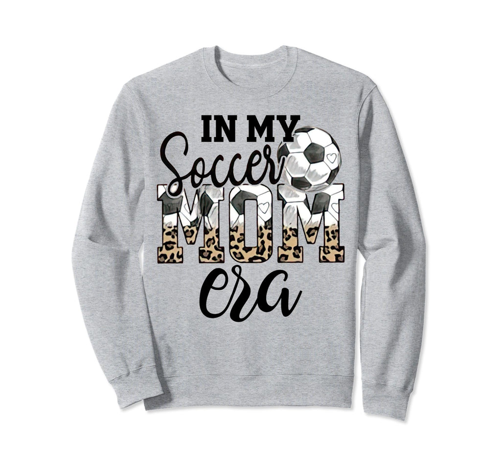 My Soccer Mom Era Leopard Soccer Sweatshirt - Trendy Graphic for Adults - T-Shirt, Sweatshirt, Hoodie