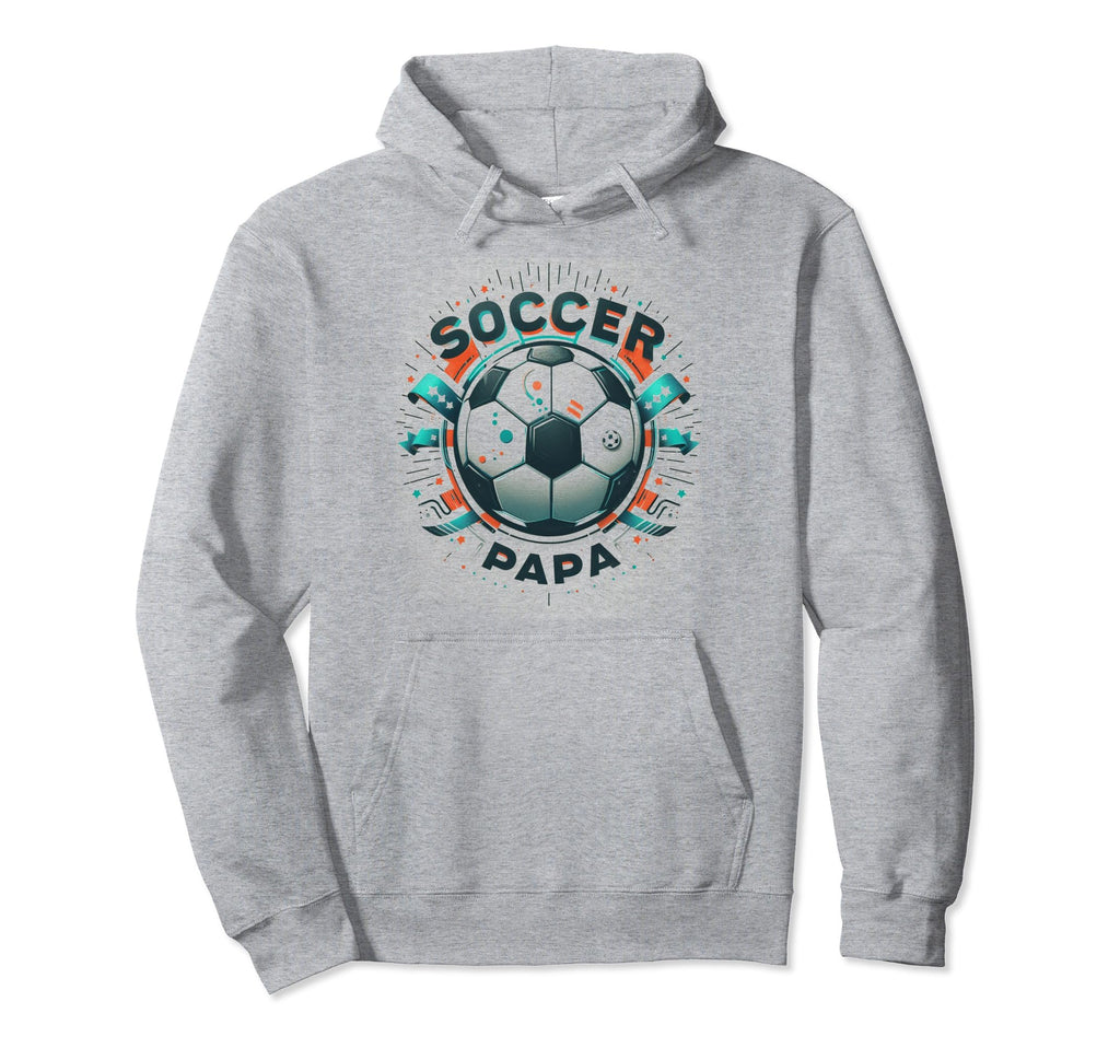 Soccer Papa Family Matching Dad Fathers Day Hoodie - Novelty Apparel Unisex - T-Shirt, Sweatshirt, Hoodie