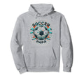 Soccer Papa Family Matching Dad Fathers Day Hoodie - Novelty Apparel Unisex - T-Shirt, Sweatshirt, Hoodie