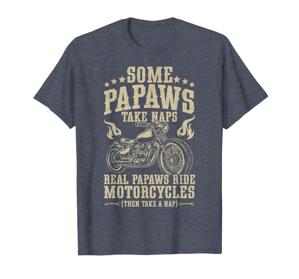 Real Papaws Ride Motorcycle Rider Papaw T-Shirt - Graphic Print Unisex - T-Shirt, Sweatshirt, Hoodie