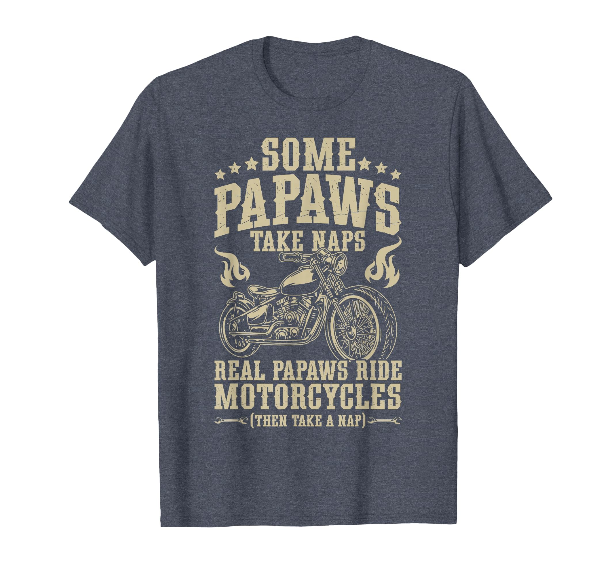 Real Papaws Ride Motorcycle Rider Papaw T-Shirt - Graphic Print Unisex - T-Shirt, Sweatshirt, Hoodie