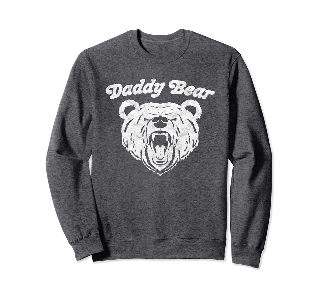 Daddy Bear Distressed Protective Dad Sweatshirt - Unique Graphic Unisex - T-Shirt, Sweatshirt, Hoodie