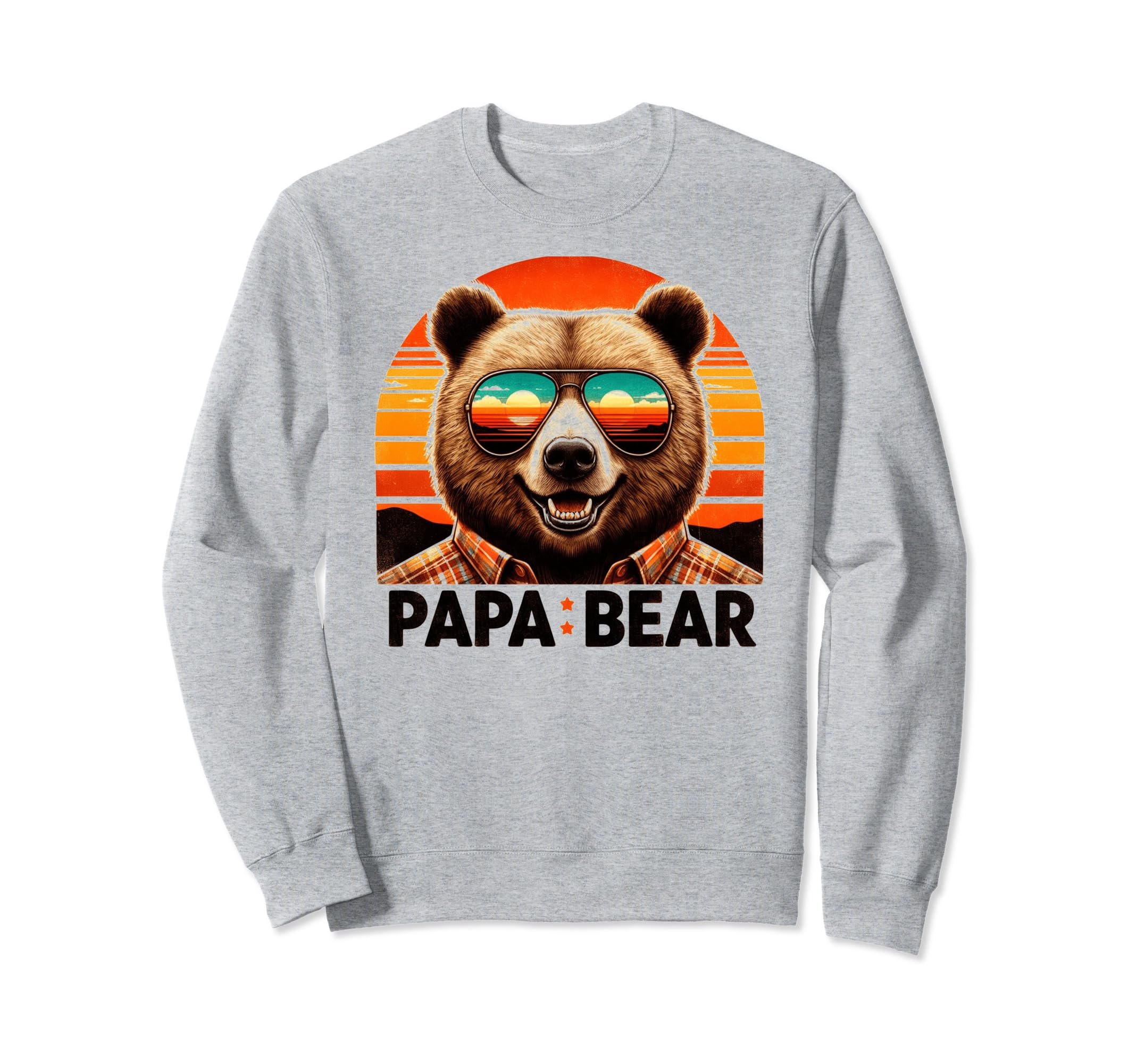 Papa Bear Sunglasses Funny Bear Sweatshirt - Fun Novelty Design for Adults - T-Shirt, Sweatshirt, Hoodie