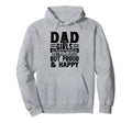 Dad Outnumbered But Proud And Happy Hoodie - Minimalist Print for Adults - T-Shirt, Sweatshirt, Hoodie
