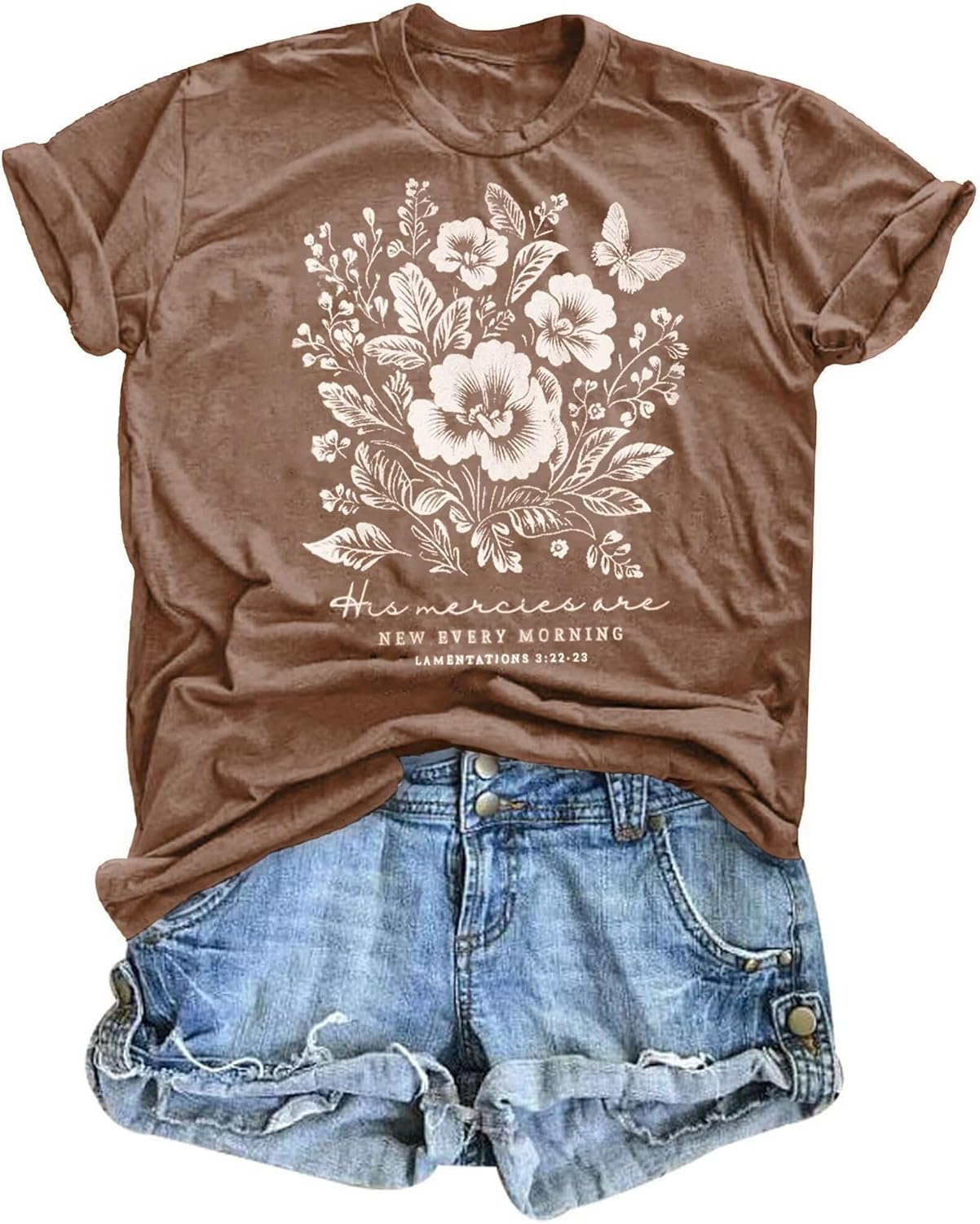 Vintage Flowers Womens Cute Floral Graphic Boho - Adult & Kids T-Shirts, Sweatshirts & Hoodies apparel design preview 1