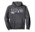 Police And Law Enforcement Love Blue Line Hoodie - Graphic Print for Adults - T-Shirt, Sweatshirt, Hoodie
