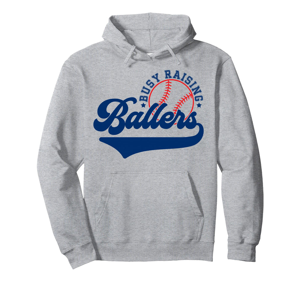 Funny Baseball Season Baseball Mom Busy Hoodie - Graphic Print Men Women - T-Shirt, Sweatshirt, Hoodie