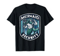 Mermaid Security Father Swimming T-Shirt - Trendy Graphic for Adults - T-Shirt, Sweatshirt, Hoodie