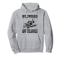 Trucker Driving Dad Trucker Father Truck Hoodie - Trendy Graphic Men Women - T-Shirt, Sweatshirt, Hoodie