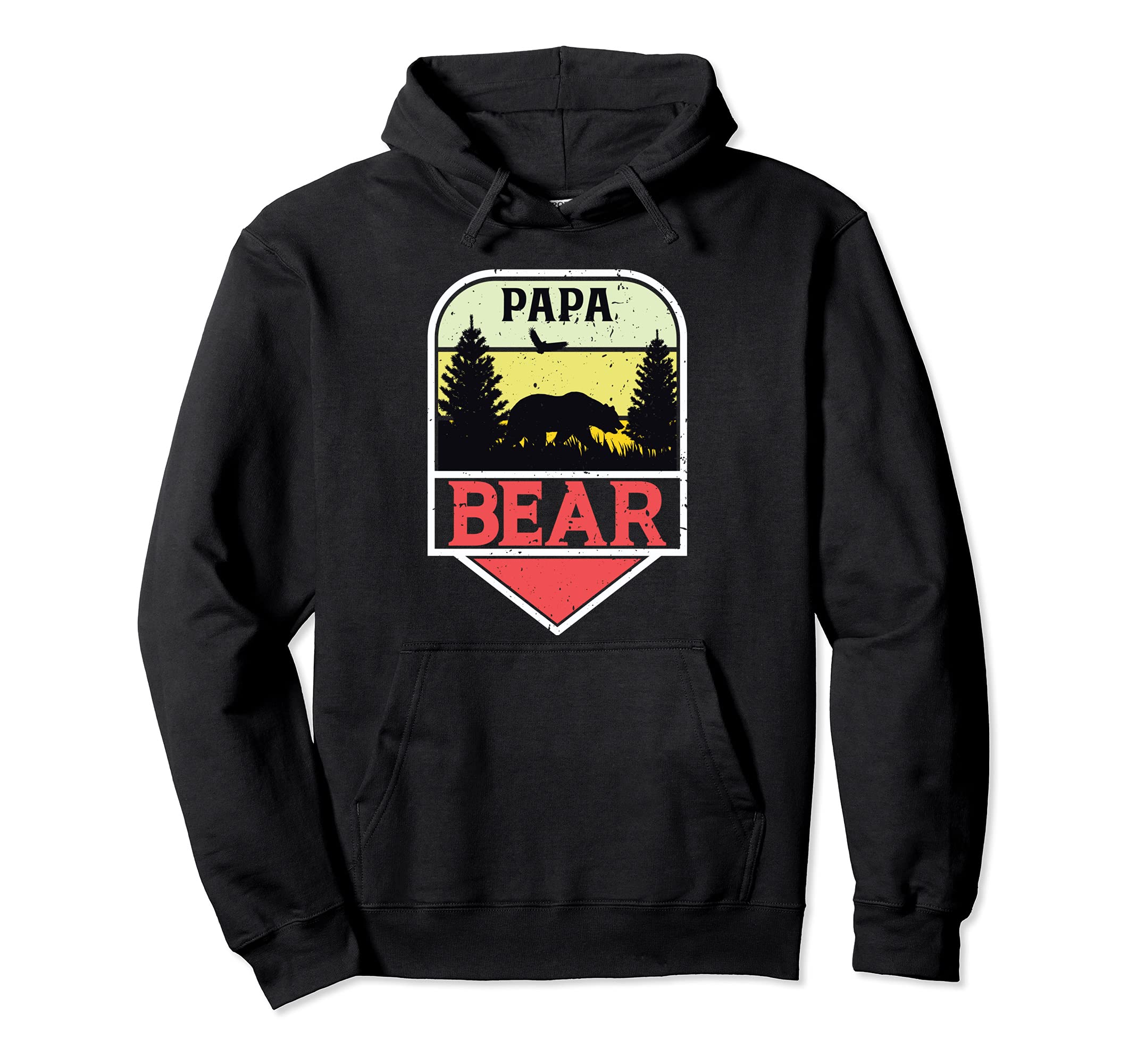 Awesome Fathers Day Papa Bear Best Dad Hoodie - Minimalist Print Unisex - T-Shirt, Sweatshirt, Hoodie